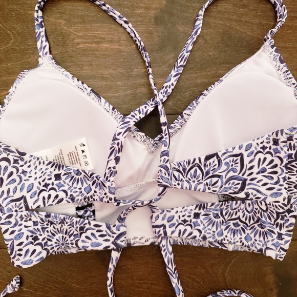 BNWT ~ Jessica Simpson Printed Bralette Bikini Set - Picture 8 of 13